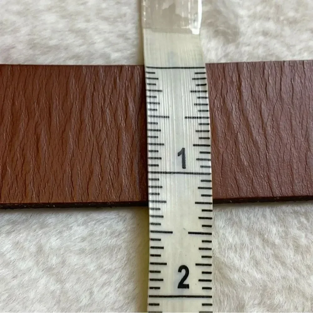 Timberland Brown Leather Belt With Silver Rivets Size Medium